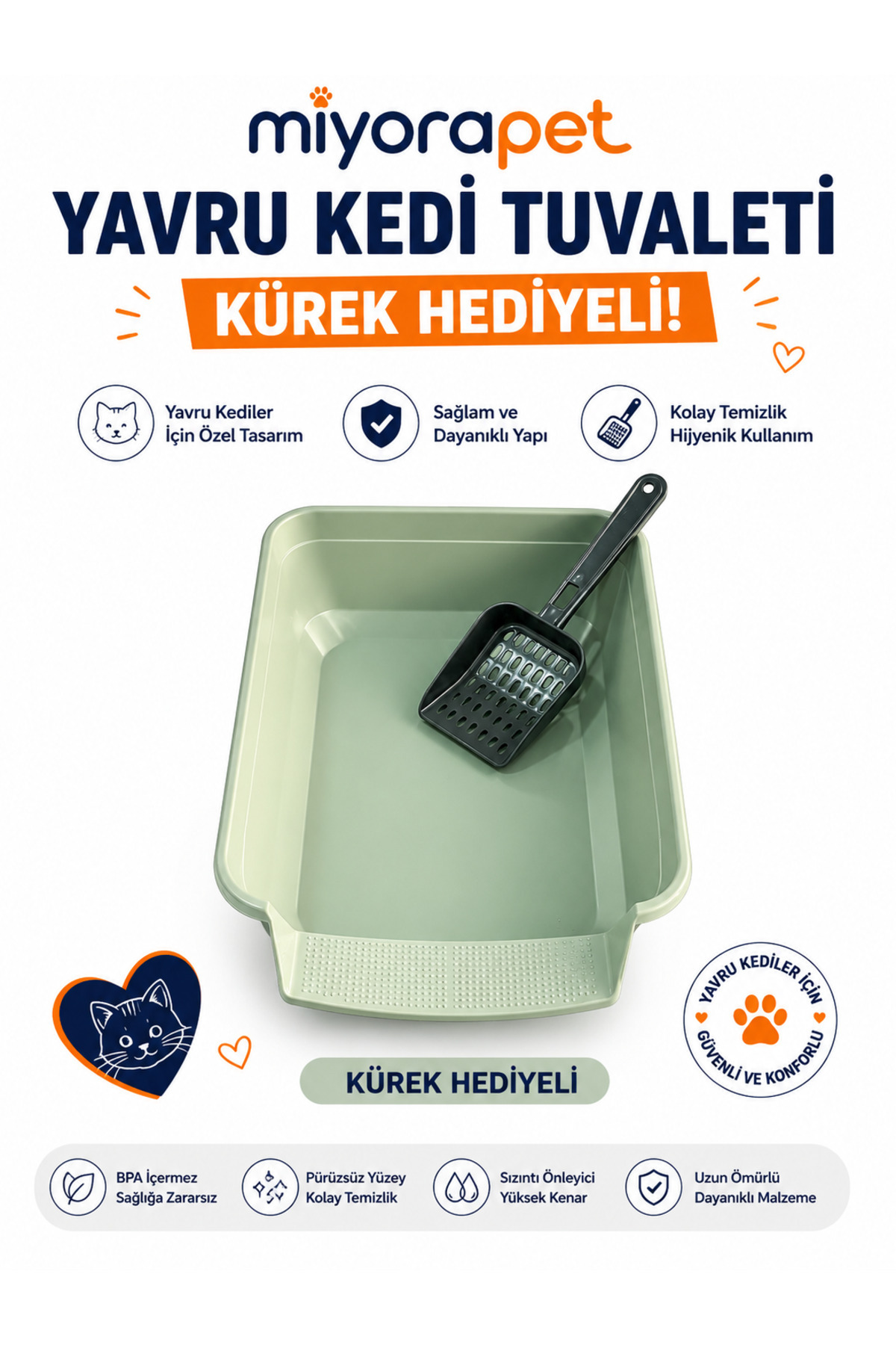 YAVRU KEDİ TUVALETİ
