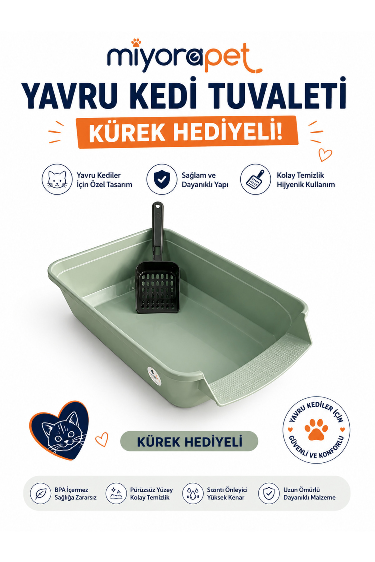 YAVRU KEDİ TUVALETİ