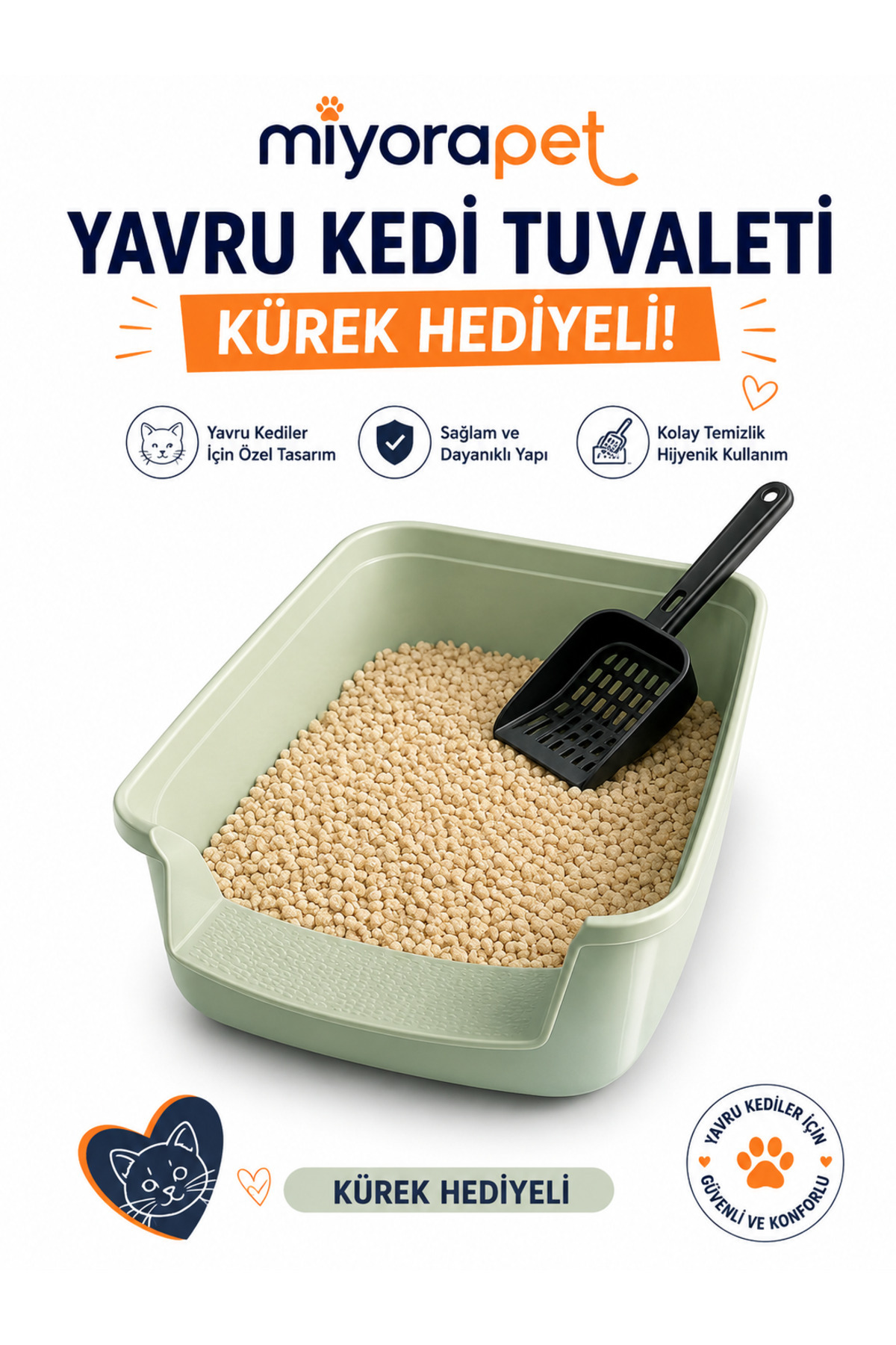 YAVRU KEDİ TUVALETİ